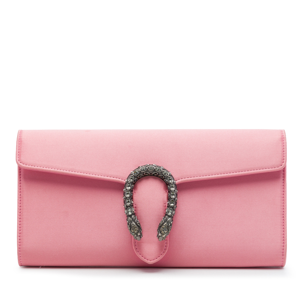 Pre-Loved Gucci Satin Dionysus Clutch